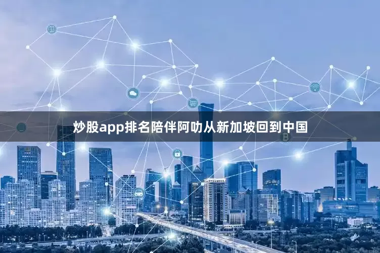 炒股app排名陪伴阿叻从新加坡回到中国